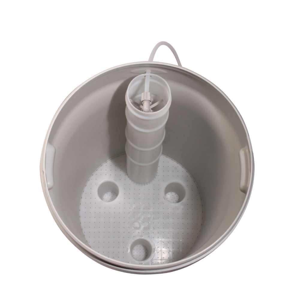 Pekelbak 100 Liter rond met vlotterventiel