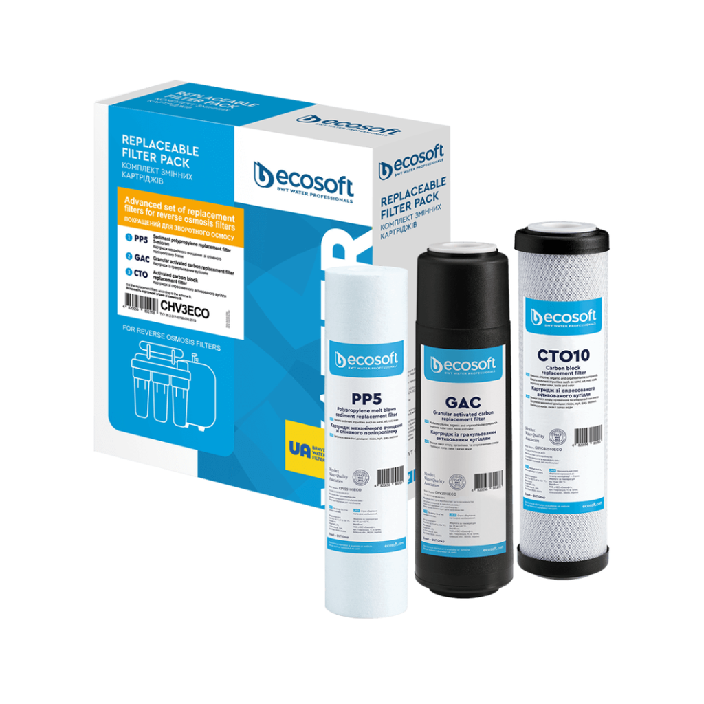 Ecosoft PURE vervangingsfilters 6 maanden